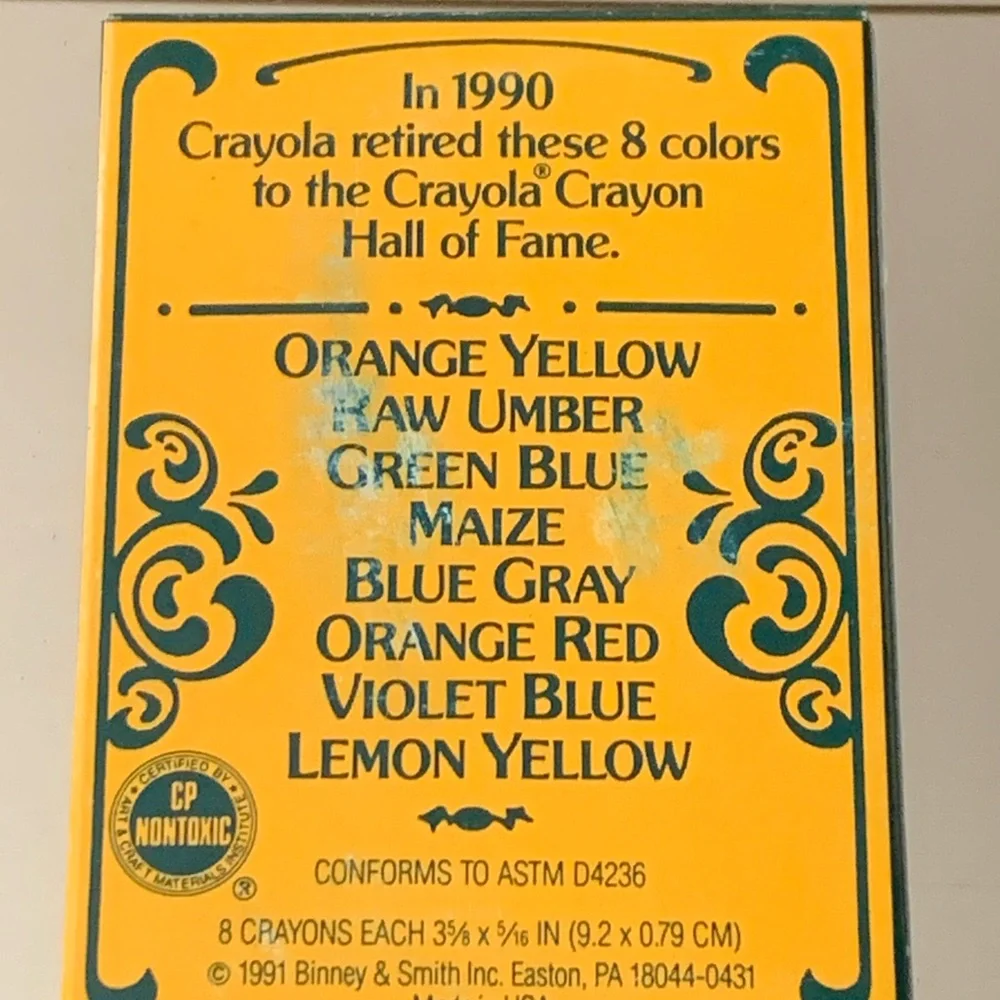 VTG Sealed Crayola 1990 Collectors Limited Edition Tin 72 Crayons incl. Retired